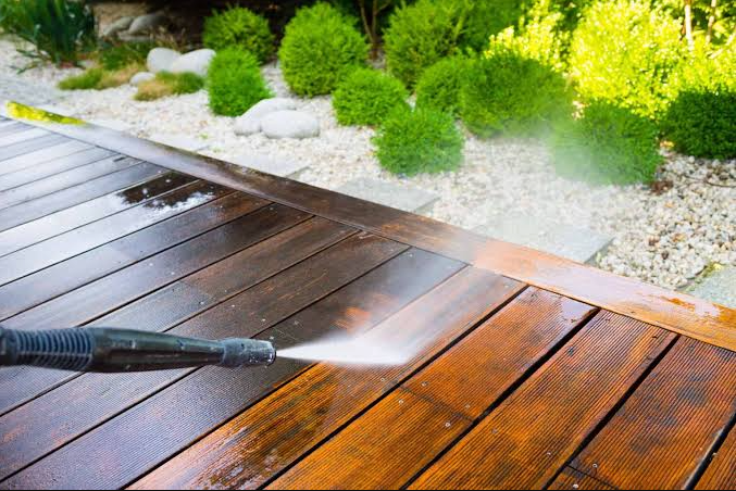Deck power washing