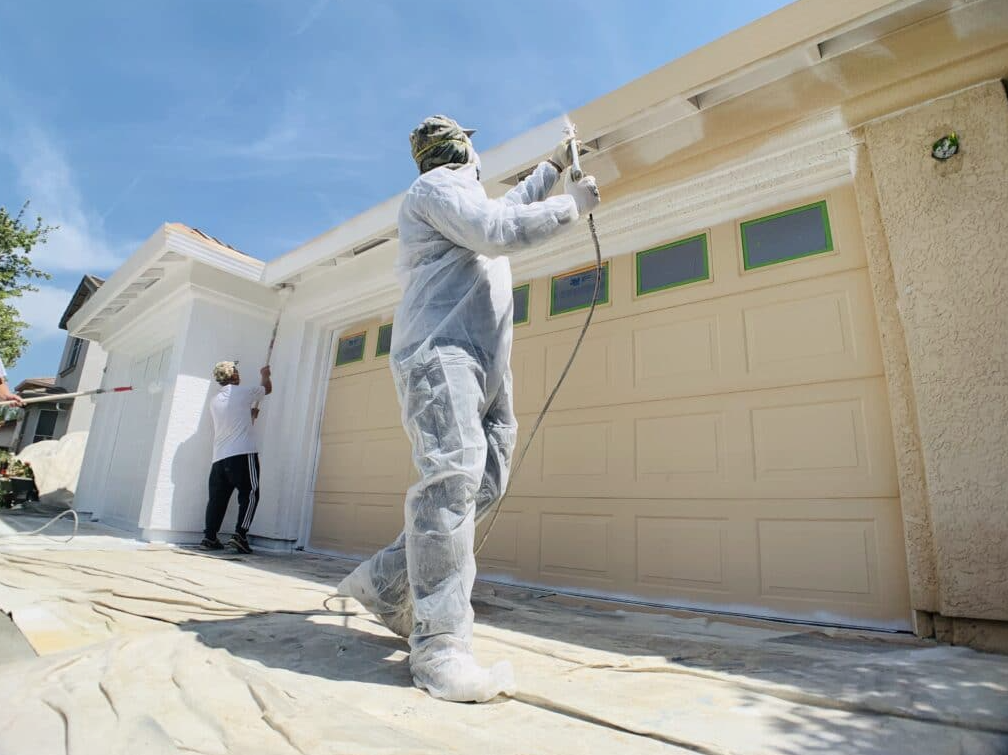 Garage exterior painting