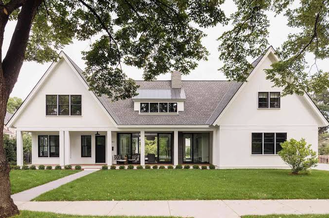 White exterior home